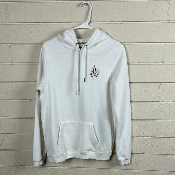 Volcom White Ride into the Sunset White Hoodie size S - Picture 4 of 8